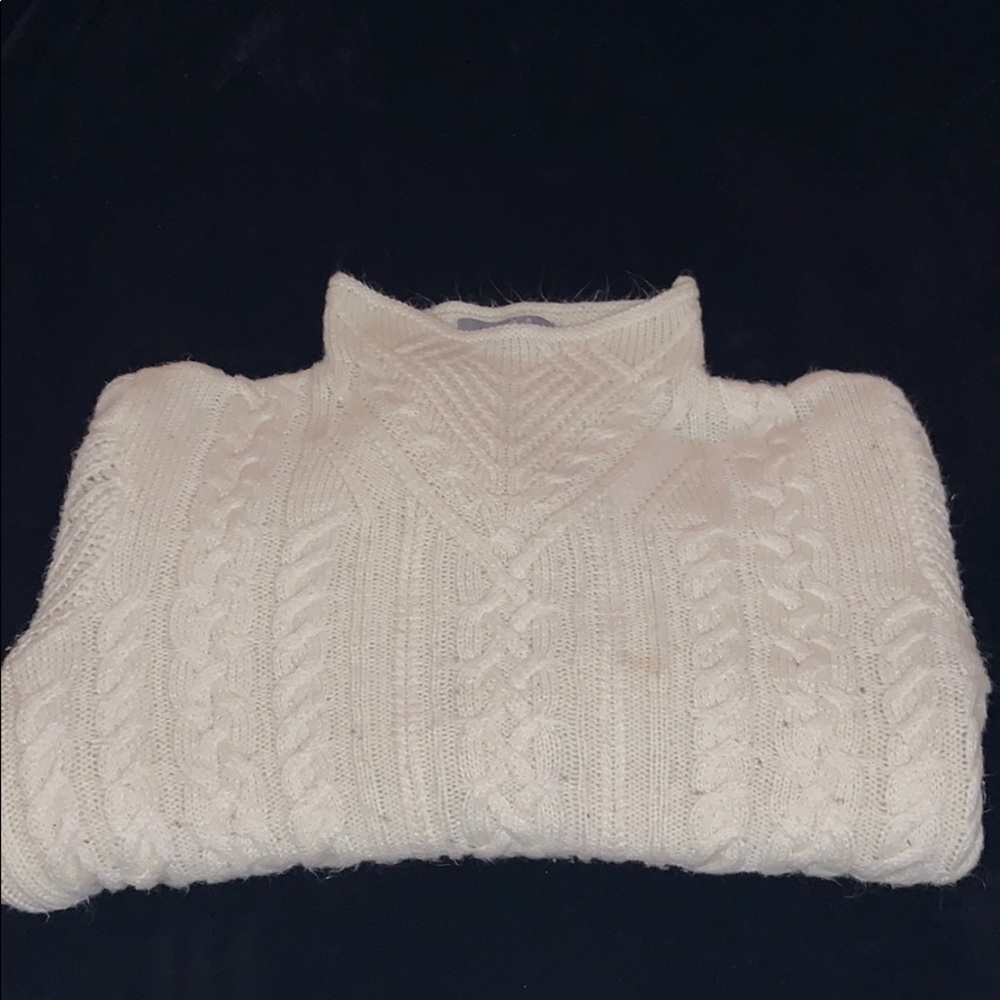 marled reunited clothing cream knit sweater